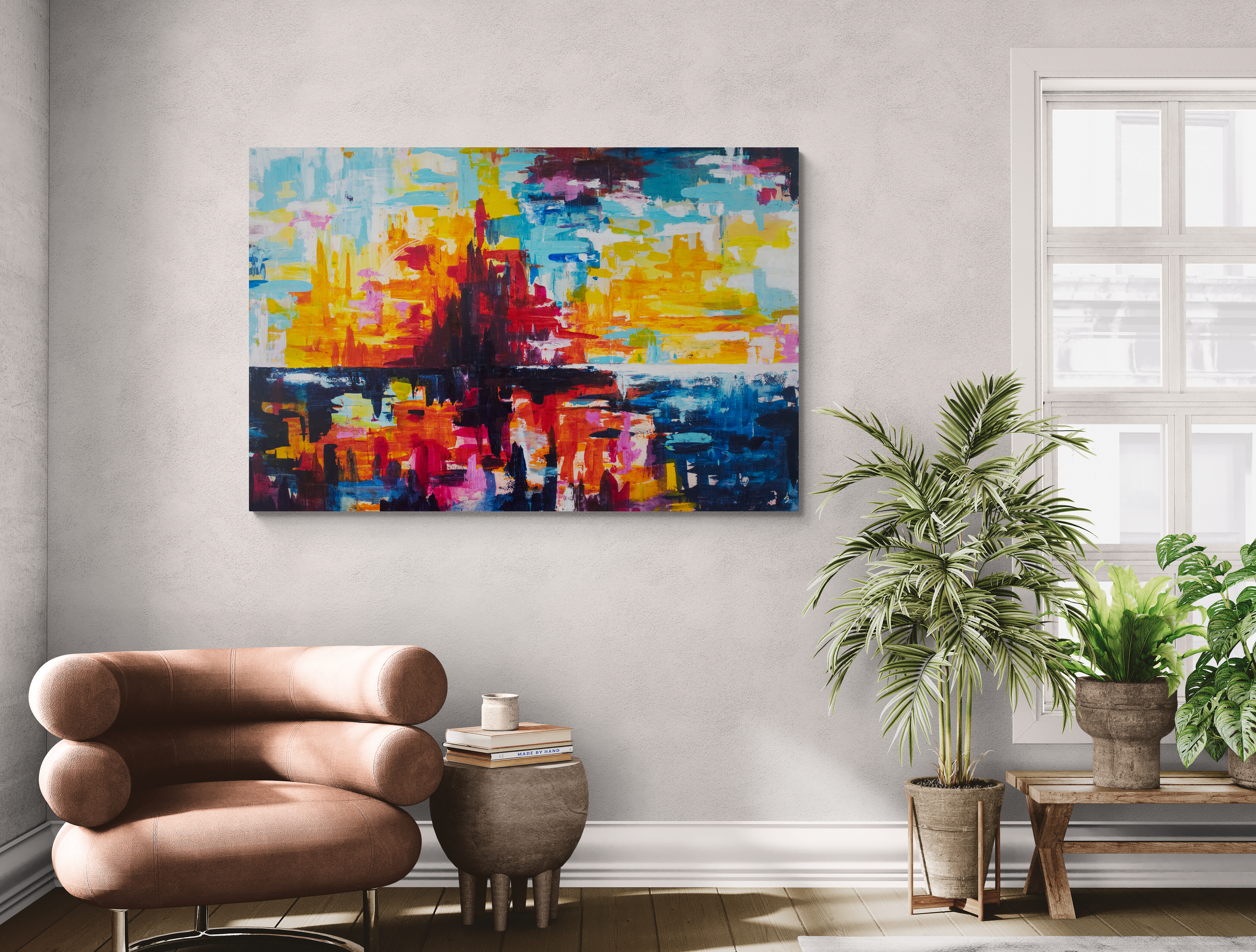 A considered interior — the kind of room where a painting finds its home