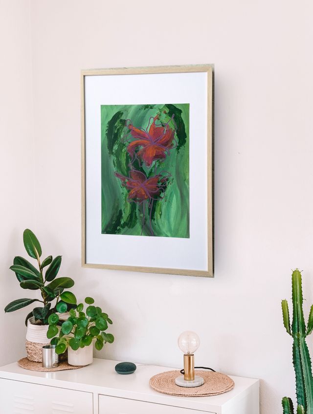 Shop all art shown in a room setting